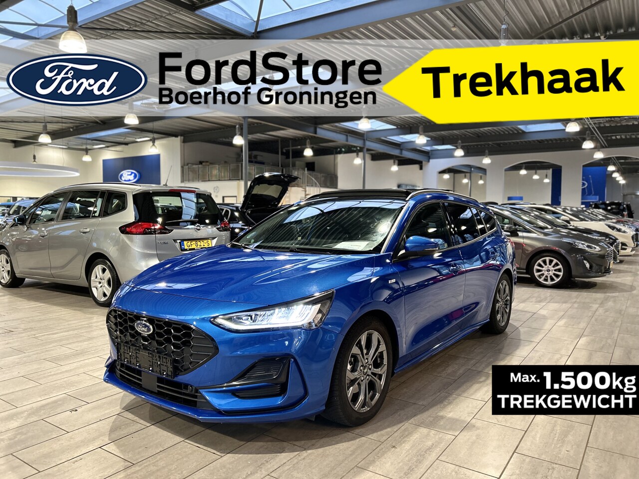 Ford Focus Wagon - ST-Line X EcoBoost Hybrid 155 pk | Pano | Trekhaak | Adapt. cruise | Winter Pack | B&O | - AutoWereld.nl