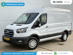 Ford E-Transit - 390 75kWh 184PK Elektrisch 75kWh 334km WLTP BEV Snelladen L2H2 Climate Control Tacho Carpl