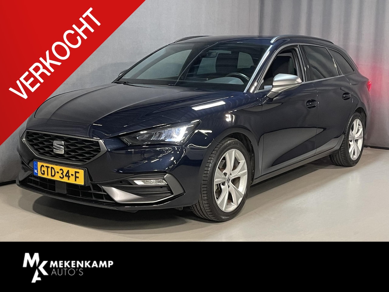 SEAT Leon Sportstourer - 1.5 eTSI FR Business 17"/Stoel + stuurverwarming/PDC/Apple Carplay & Android Auto/Keyless/ - AutoWereld.nl
