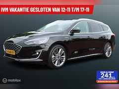 Ford Focus Wagon - 1.0 EcoBoost 125 PK Vignale, Leer, Stoel-stuurverwarming, App connect, Pdc voor + achter +