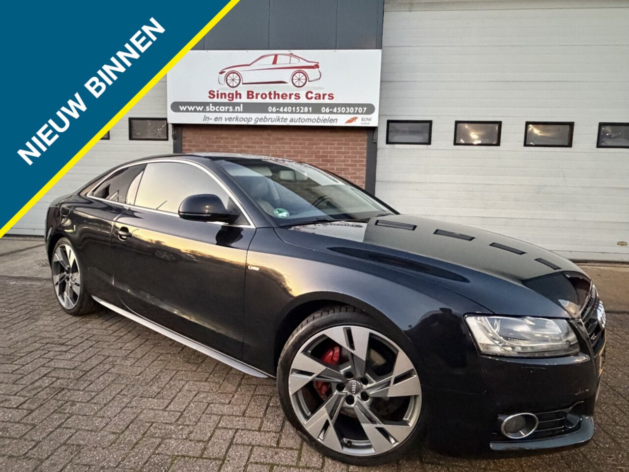 Audi A5 Coupé - 3.2 FSI q. S-LINE HANDBAK LEER NAVI KEYLEES XENON!!! - AutoWereld.nl