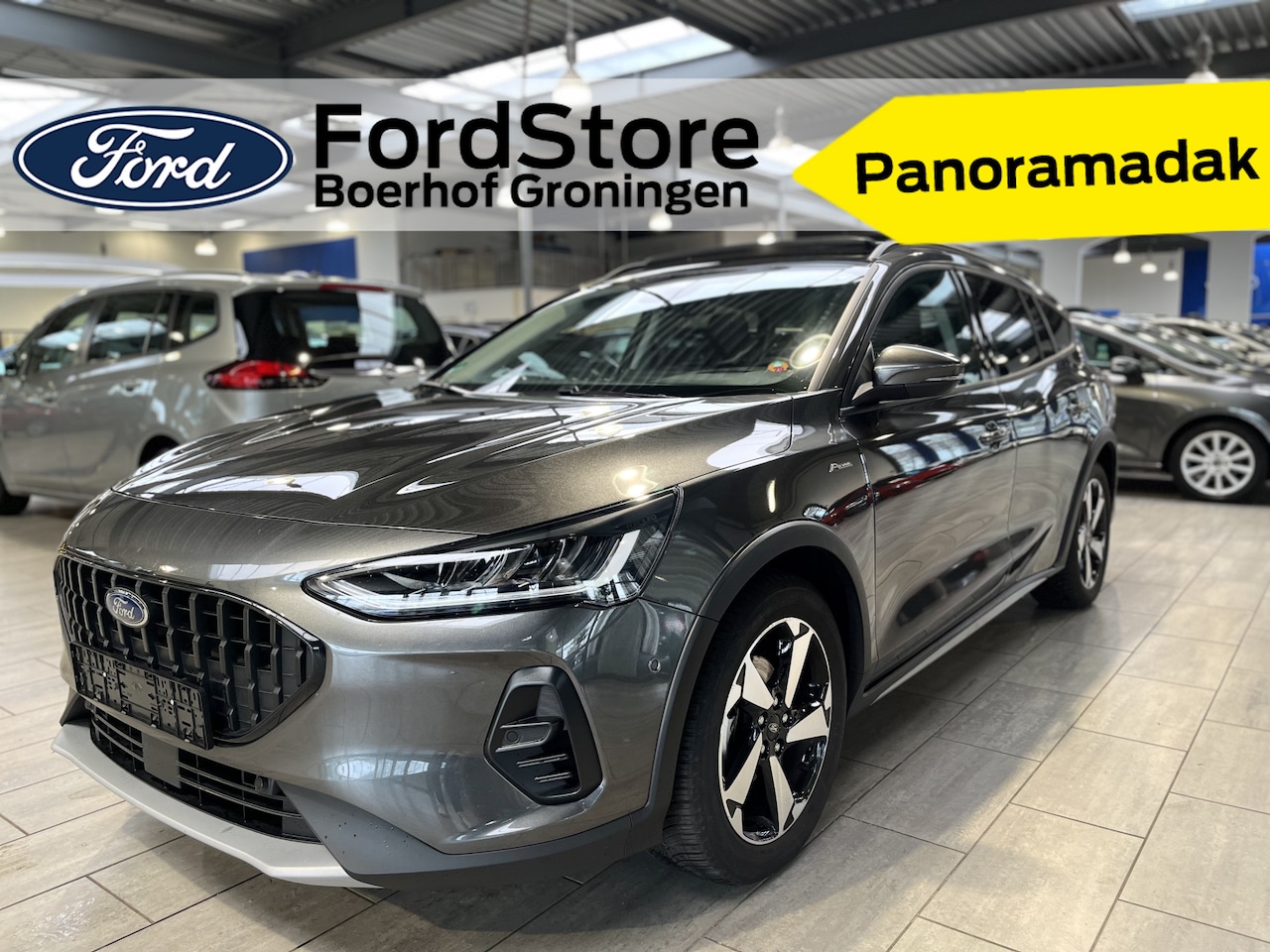 Ford Focus Wagon - EcoBoost Hybrid 155 pk Active X | Pano | Winter Pack | Leder bekl. | Adapt. cruise | Draad - AutoWereld.nl