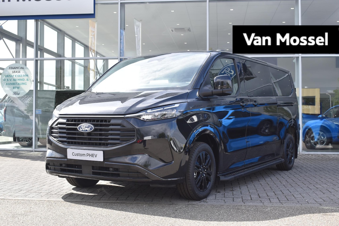 Ford Transit Custom - 320 2.5 PHEV L2H1 Black Platinum DC | Uit Voorraad Leverbaar! | Agate Black | Climate Cont - AutoWereld.nl