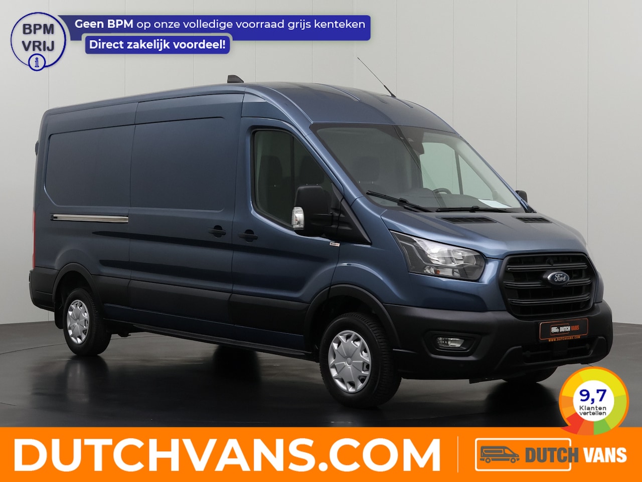 Ford Transit - 2.0TDCi 130PK L3H2 Business | Airco | Cruise | 3-Persoons | Betimmering - AutoWereld.nl