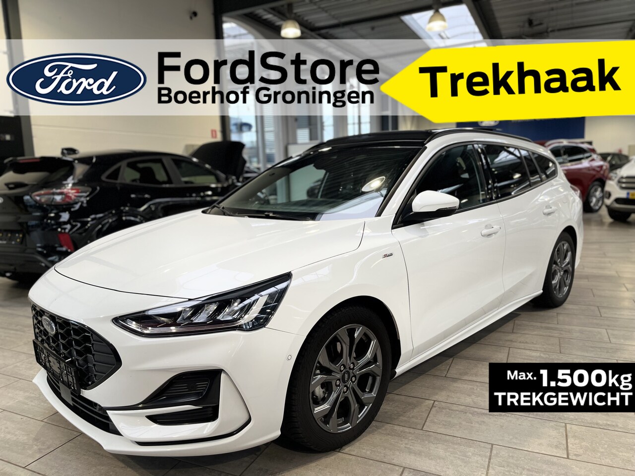 Ford Focus Wagon - ST-Line X EcoBoost Hybrid 155 pk | Pano |Trekhaak | Adapt. cruise | Winter Pack | B&O | K - AutoWereld.nl
