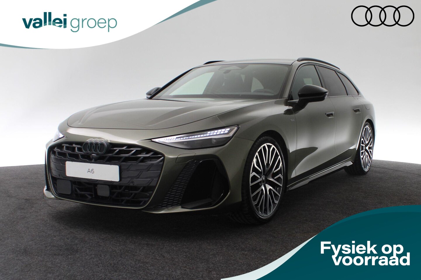 Audi A6 Avant - S edition Competition e-hybrid quattro 270 kW | Audi exclusive Eikengroen pareleffect | MM - AutoWereld.nl