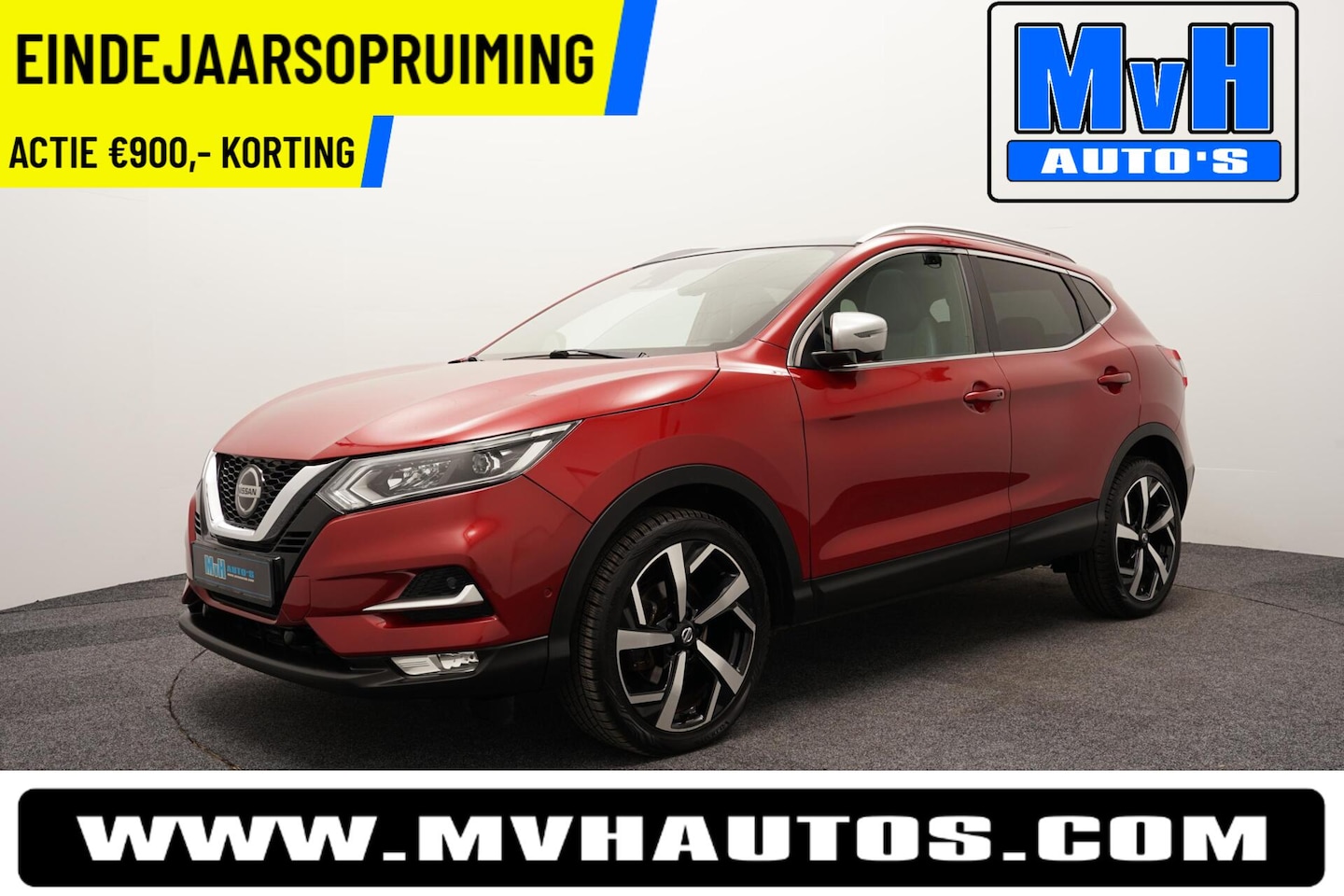 Nissan Qashqai - 1.2 Tekna +|LUXE!|PANO|CAMERA|LED|LEER|TREKH - AutoWereld.nl