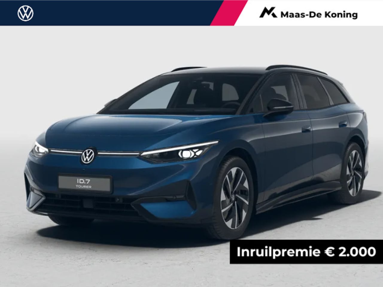 Volkswagen ID.7 Tourer - Pro Limited Edition 77 kWh accu 286 PK · Draadloze telefoonlader · 360 camera · verwarmde - AutoWereld.nl