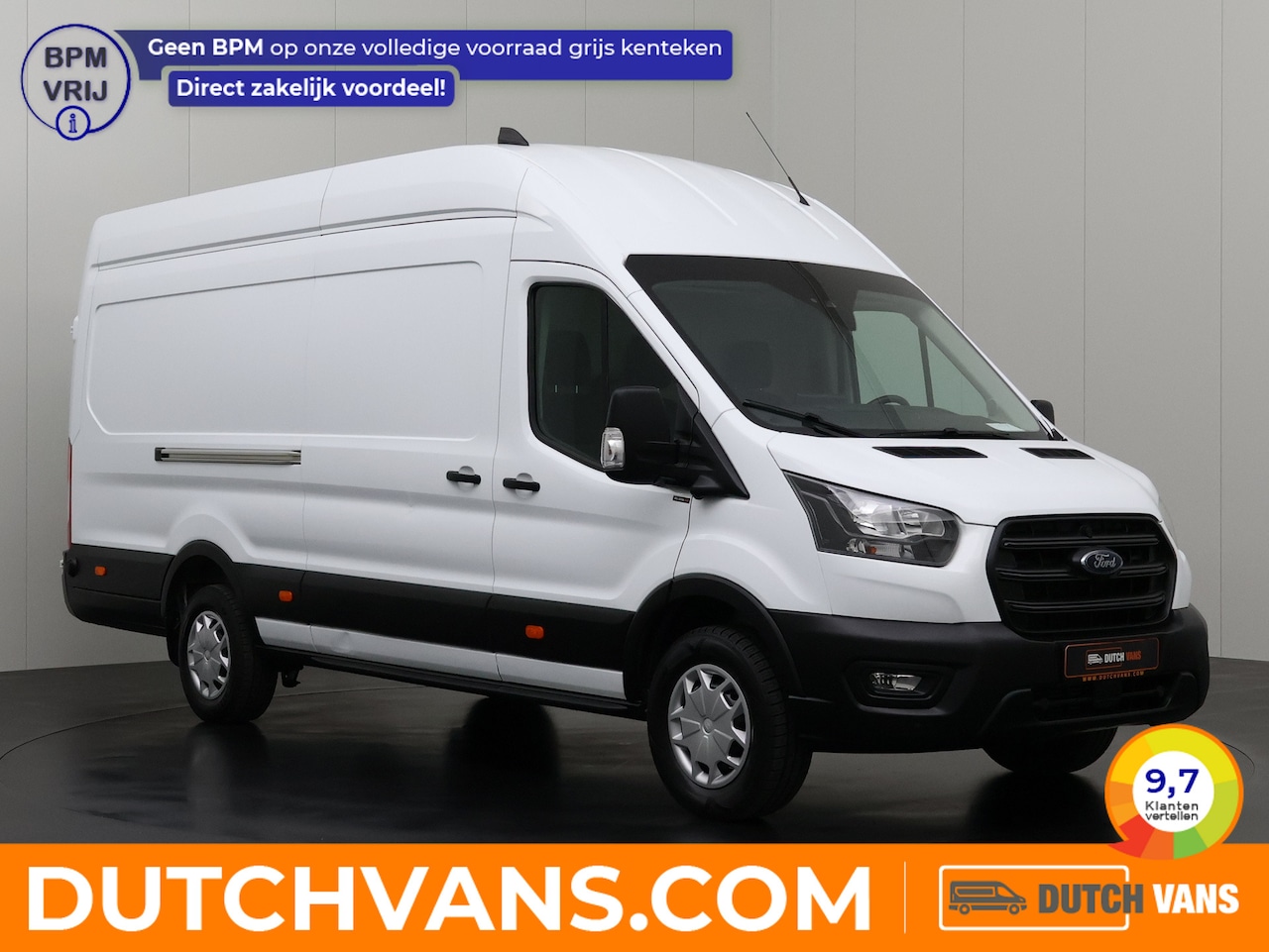 Ford Transit - 2.0TDCI 130PK L4H3 Jumbo | Navigatie | Camera | Airco | 3-Persoons | Cruise - AutoWereld.nl