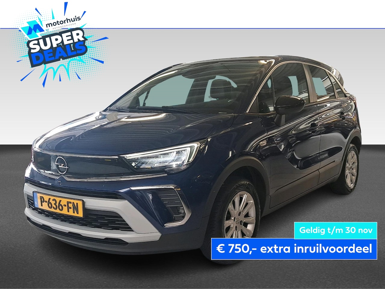 Opel Crossland - 1.2 TURBO 110PK ELEGANCE NAVI CAMERA ECC NAP - AutoWereld.nl
