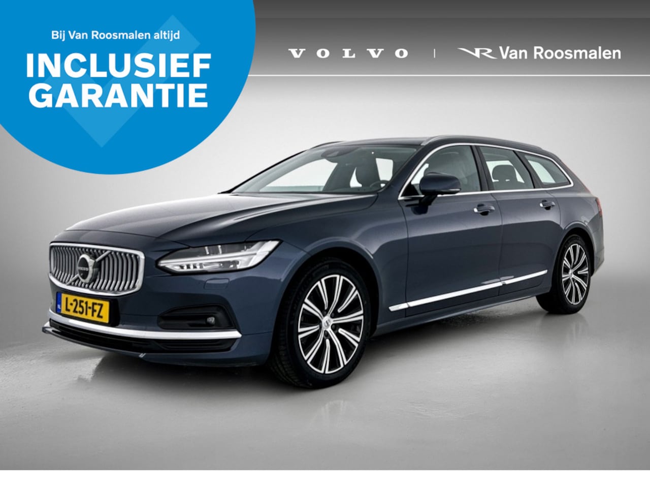 Volvo V90 - 2.0 B4 Inscription | Leder | Panorama dak | Trekhaak | - AutoWereld.nl