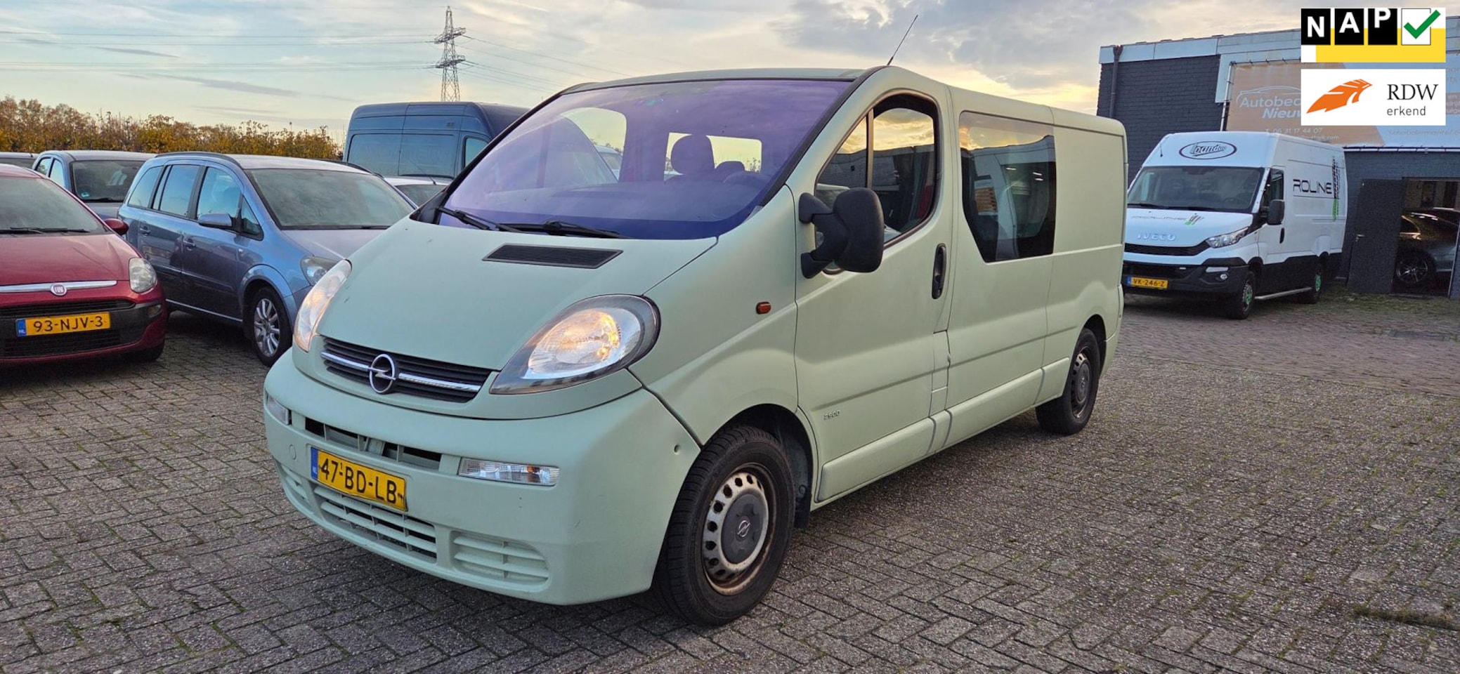 Opel Vivaro - 1.9 DI L2H1 Dubbel Cabine 6 pers Airco apk 03 2026 - AutoWereld.nl