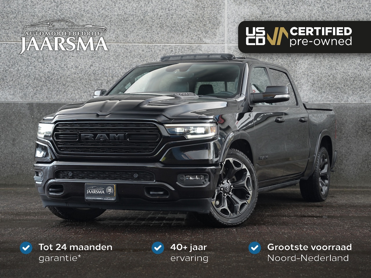Dodge Ram 1500 - 5.7L V8 4x4 Crew Cab Limited Night |2e Eigenaar |Volledig onderhouden | - AutoWereld.nl