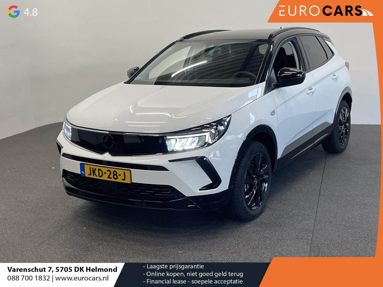 Opel Grandland - 1.2 Turbo GS Auto. Navigatie Apple Carplay/Android Auto Camera Parkeersensoren achter Crui - AutoWereld.nl