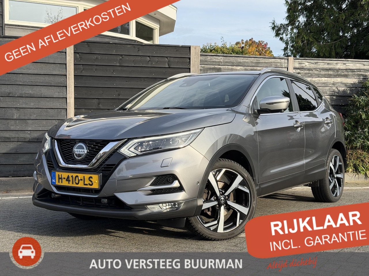 Nissan Qashqai - Tekna+ 1.2 115PK X-tronic CVT Automaat Navigatie, Rondomzichtcamera, Keyless, Leder, Panor - AutoWereld.nl