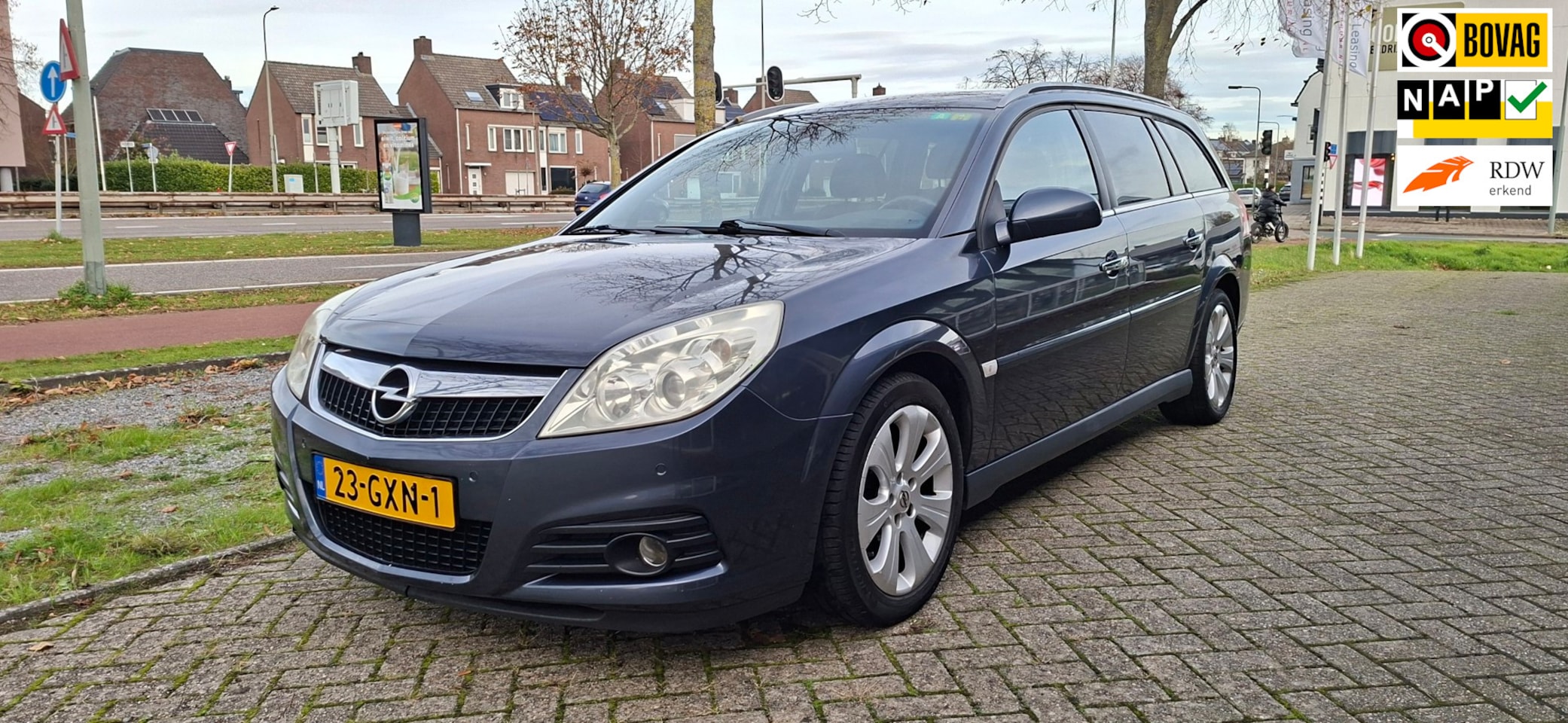 Opel Vectra Wagon - 1.8-16V Executive nieuwe APK/cruise/airco/leer/bluetooth - AutoWereld.nl