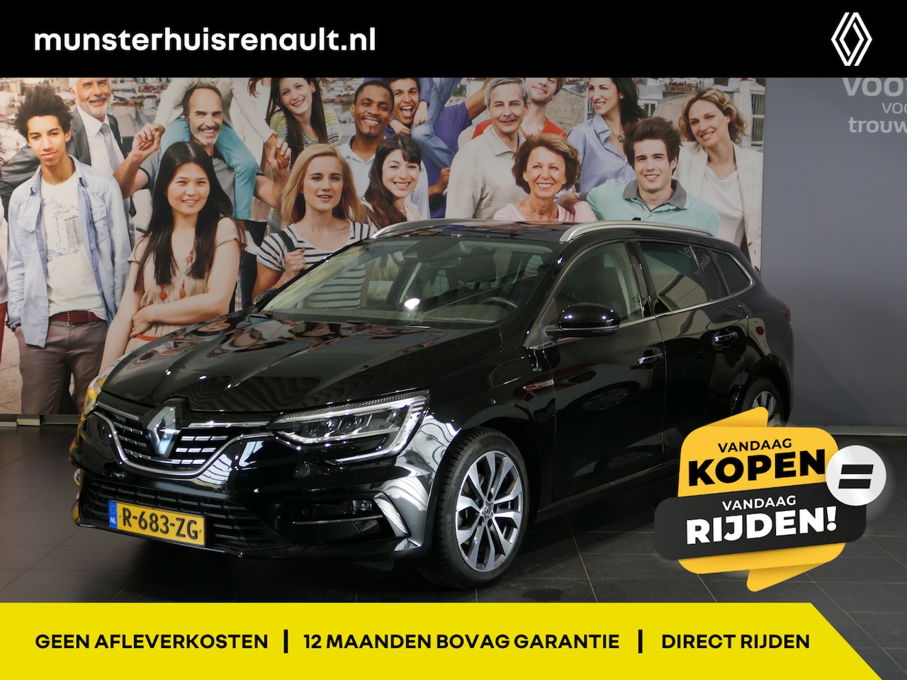 Renault Mégane Estate - 1.3 TCe 140 Techno - Camera, cruise, bluetooth, navi, sensor v+a - AutoWereld.nl