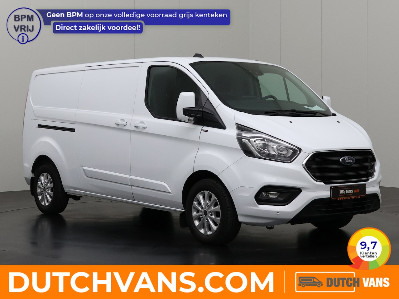 Ford Transit Custom - 2.0TDi 130PK Lang Limited | Navigatie | Camera | 3-Persoons | Airco | Cruise - AutoWereld.nl