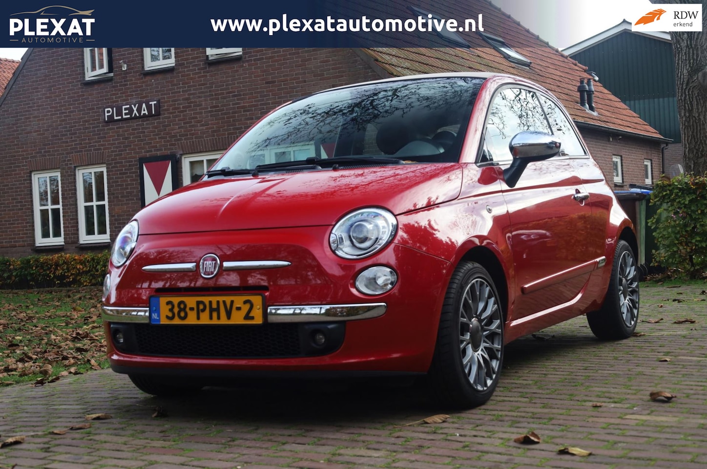Fiat 500 C - 1.2 Rock Automaat. | Xenon | Lederen Interieur | Climate Control | Bleu & Me | Multimedia - AutoWereld.nl
