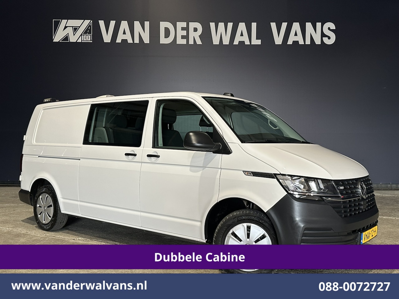 Volkswagen Transporter - 2.0 TDI 150pk Automaat L2H1 Dubbele Cabine Euro6 Airco | 5-Zits | Camera | Apple Carplay A - AutoWereld.nl