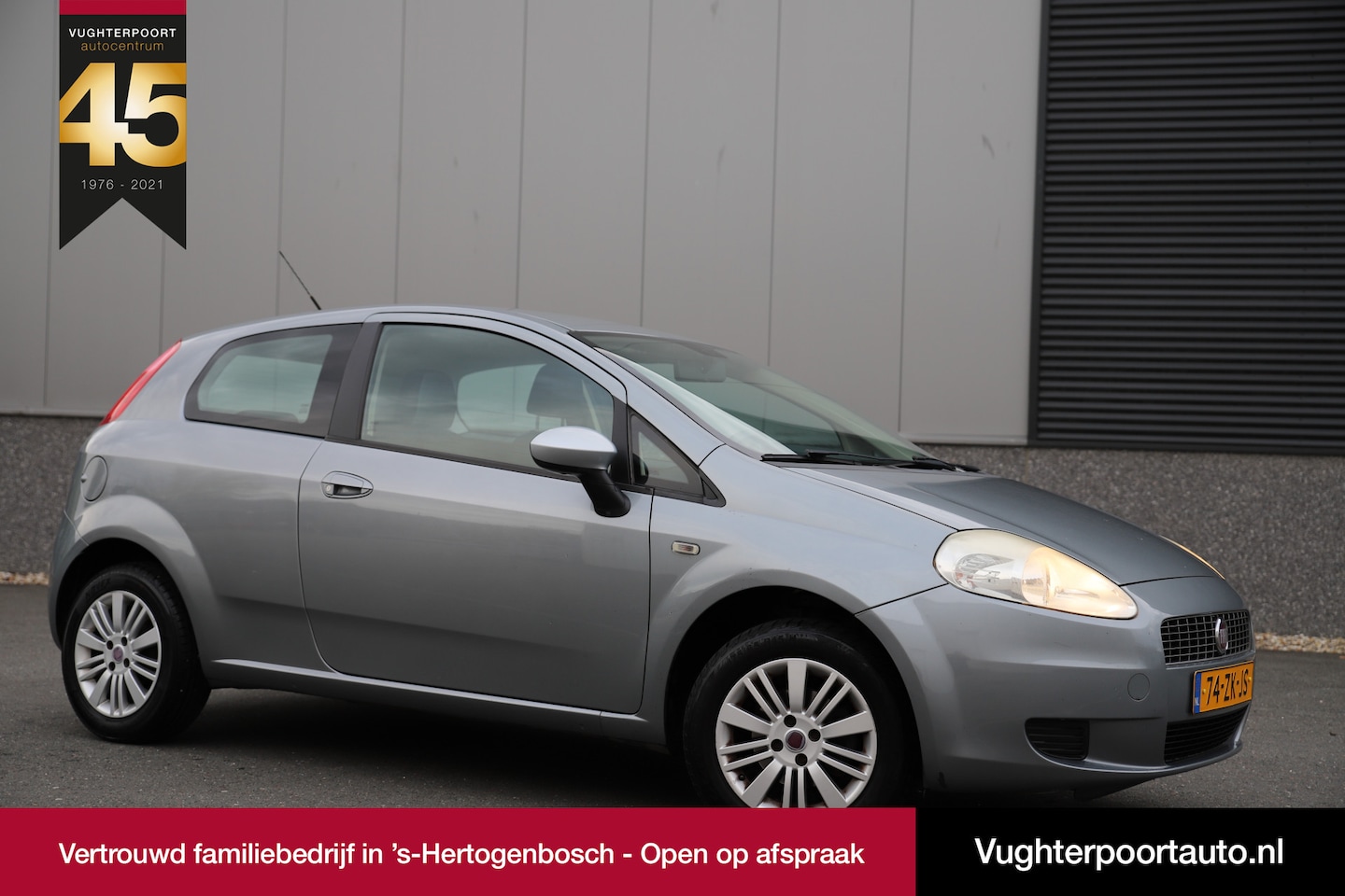 Fiat Grande Punto - 1.4 Dynamic 3drs Airco/Cruise/Trekhaak/ Allseason banden - AutoWereld.nl