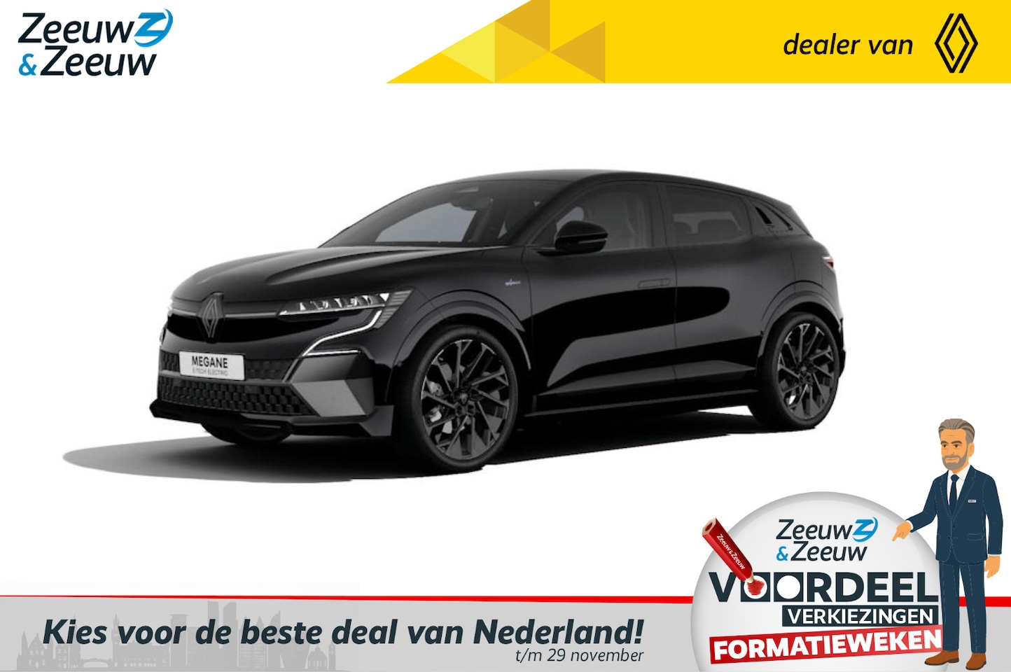Renault Mégane E-Tech - Esprit Alpine 220 PK Comfort Range 60 kWh | NU nog leverbaar tegen 17% bijtelling en met € - AutoWereld.nl