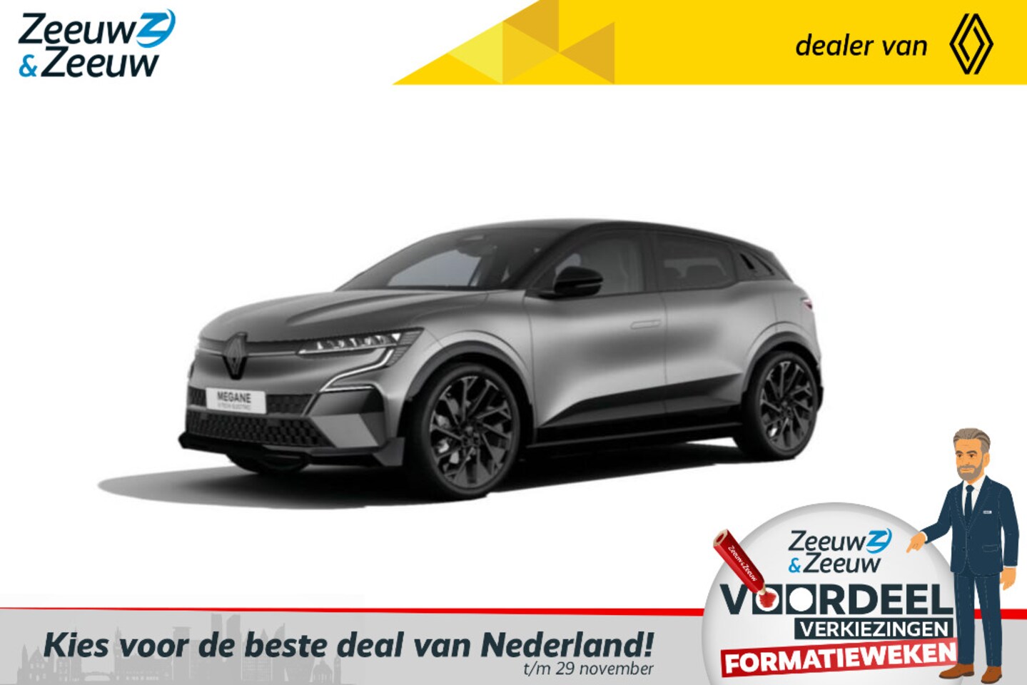 Renault Mégane E-Tech - Esprit Alpine 220 PK Comfort Range 60 kWh | NU nog leverbaar tegen 17% bijtelling en met € - AutoWereld.nl