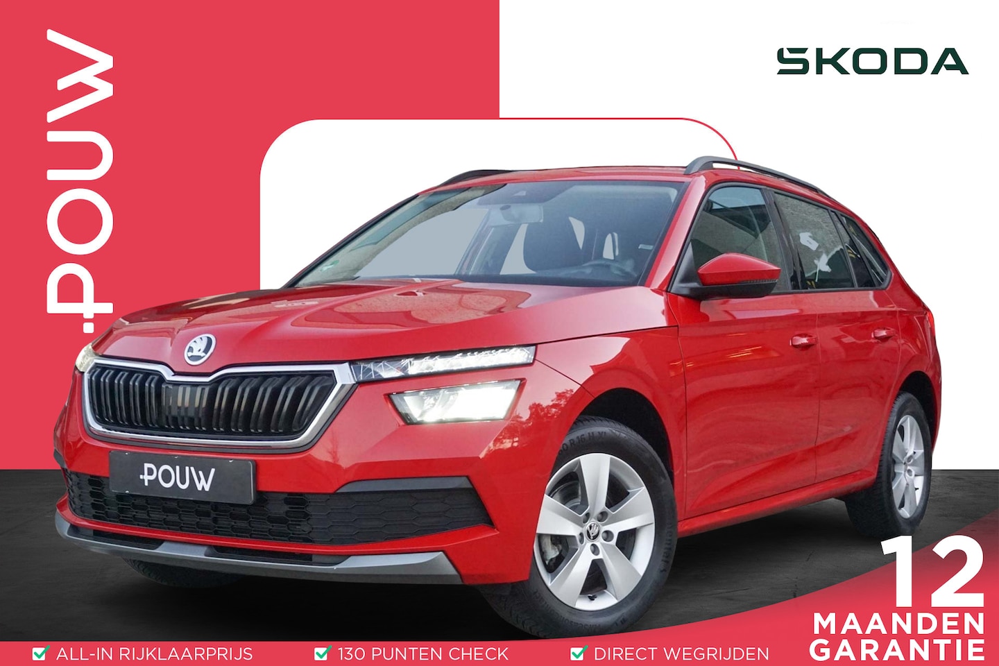Skoda Kamiq - 1.0 TSI 110pk Ambition | Trekhaak | Apple CarPlay / Android auto | Airco | Cruise | Licht - AutoWereld.nl