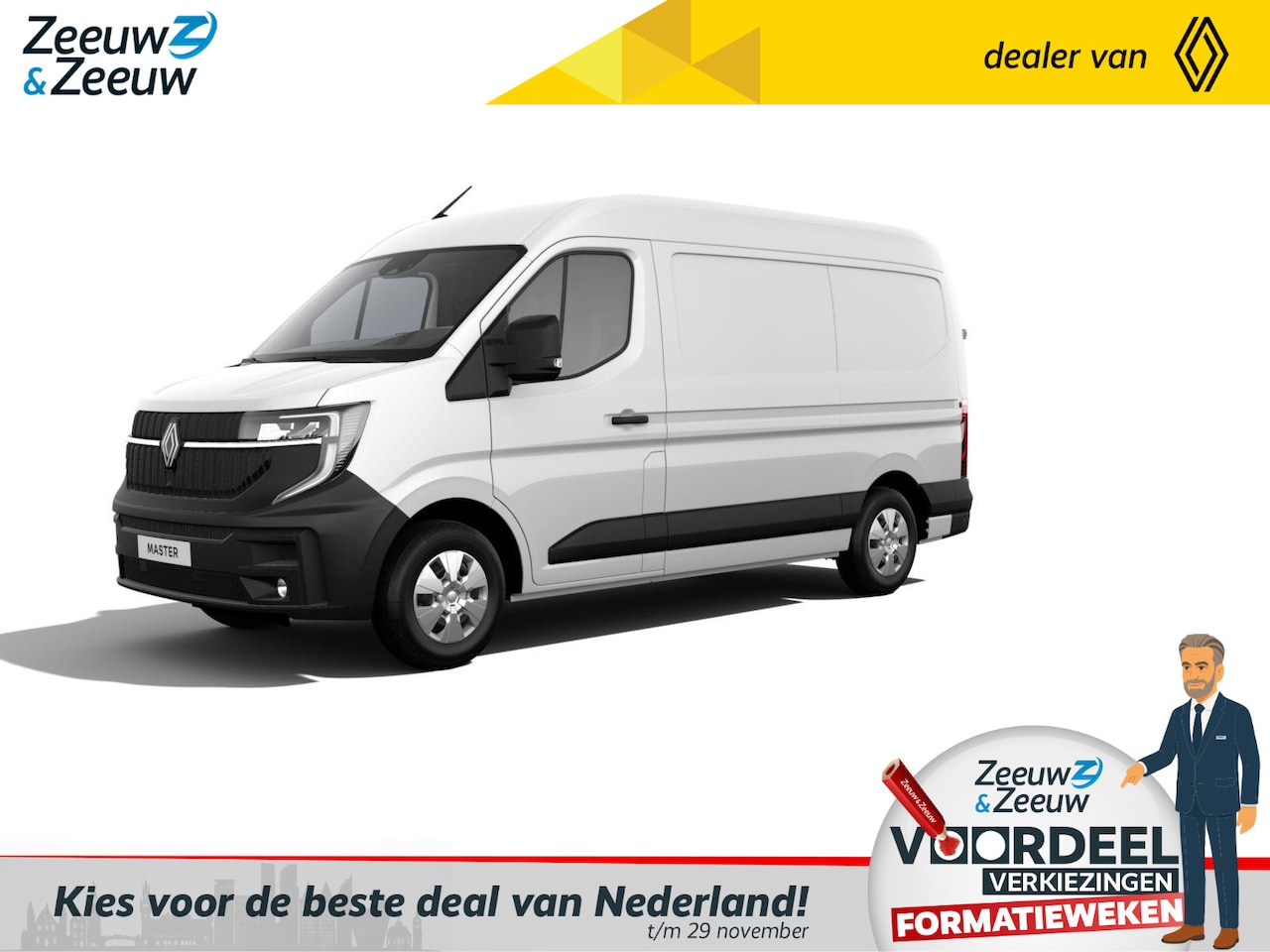 Renault Master E-Tech - T35 L2H2 Advance long range 87 kWh | Nu direct uit voorraad leverbaar met maar liefst 23% - AutoWereld.nl