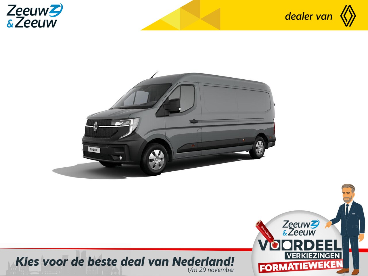 Renault Master E-Tech - T35 L2H2 Advance long range 87 kWh | Nu direct uit voorraad leverbaar met maar liefst 23% - AutoWereld.nl