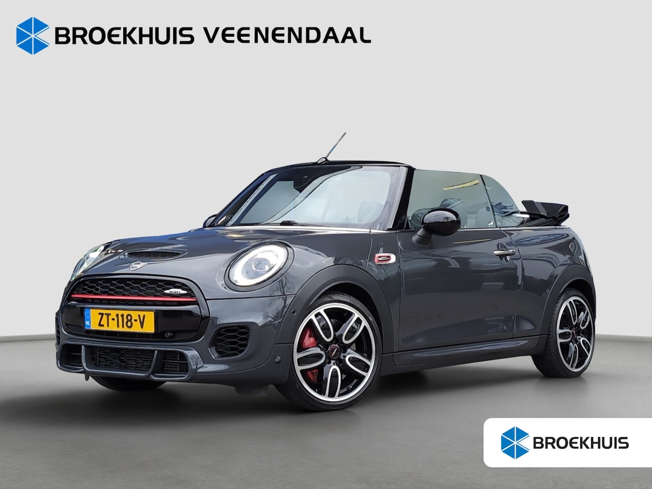 MINI Cabrio - 2.0 John Cooper Works | Org. NL | 1e eig. | Thunder Grey! | - AutoWereld.nl