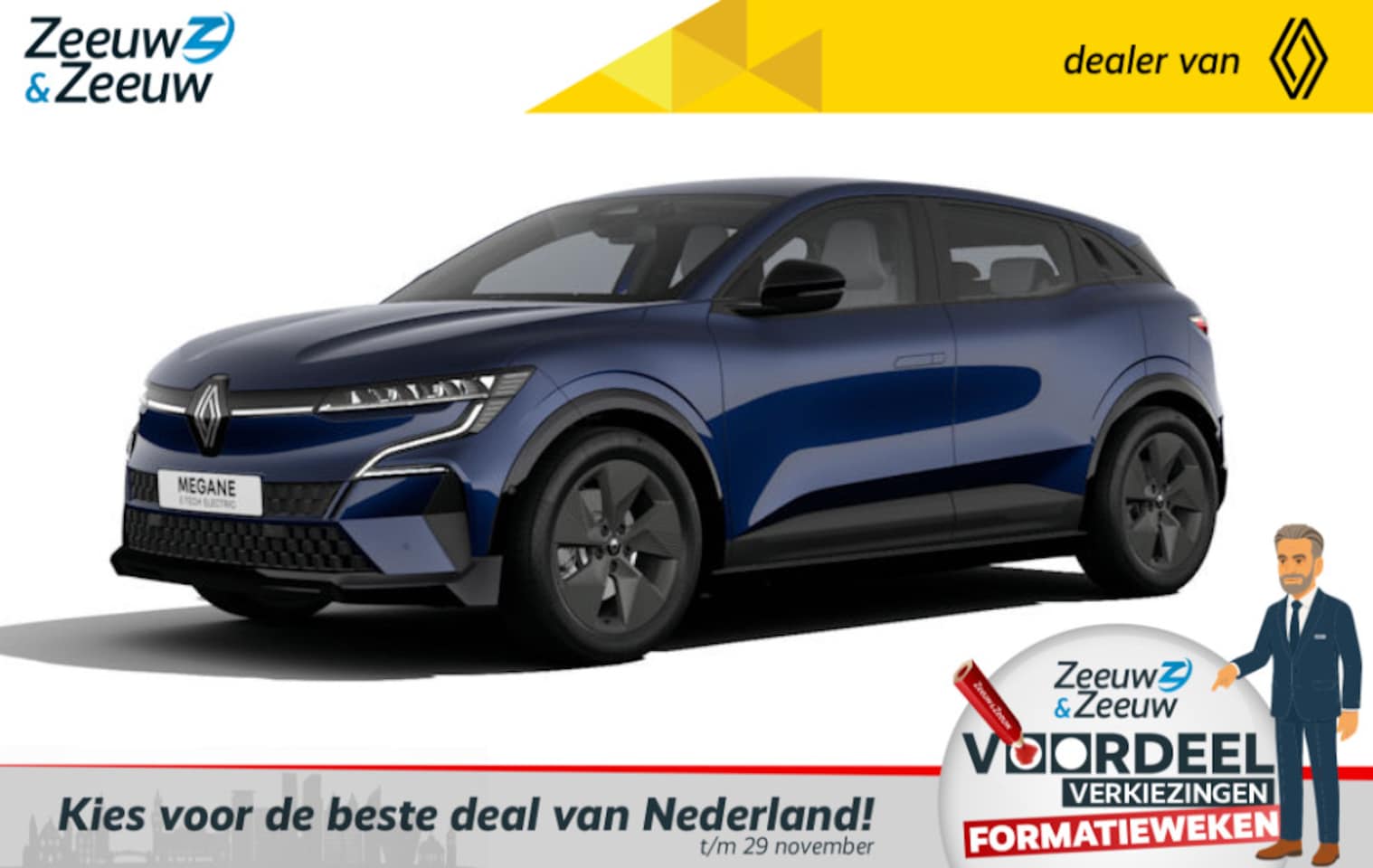 Renault Mégane E-Tech - comfort range Evolution 60 kWh | NU nog leverbaar tegen 17% bijtelling en met €3.000,- EXT - AutoWereld.nl