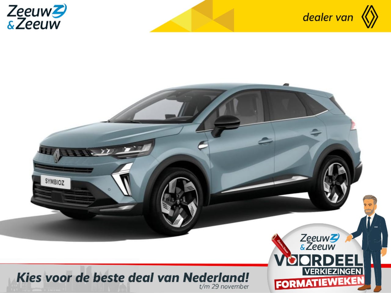Renault Symbioz - E-Tech full hybrid 160 techno | Nu leverbaar met €2.000,- EXTRA Zeeuw & Zeeuw voorraadkort - AutoWereld.nl