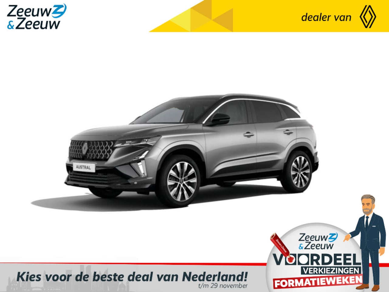 Renault Austral - E-Tech full hybrid 200 Techno Nieuw model | Nu te bestellen met € 2000,- korting | Financi - AutoWereld.nl