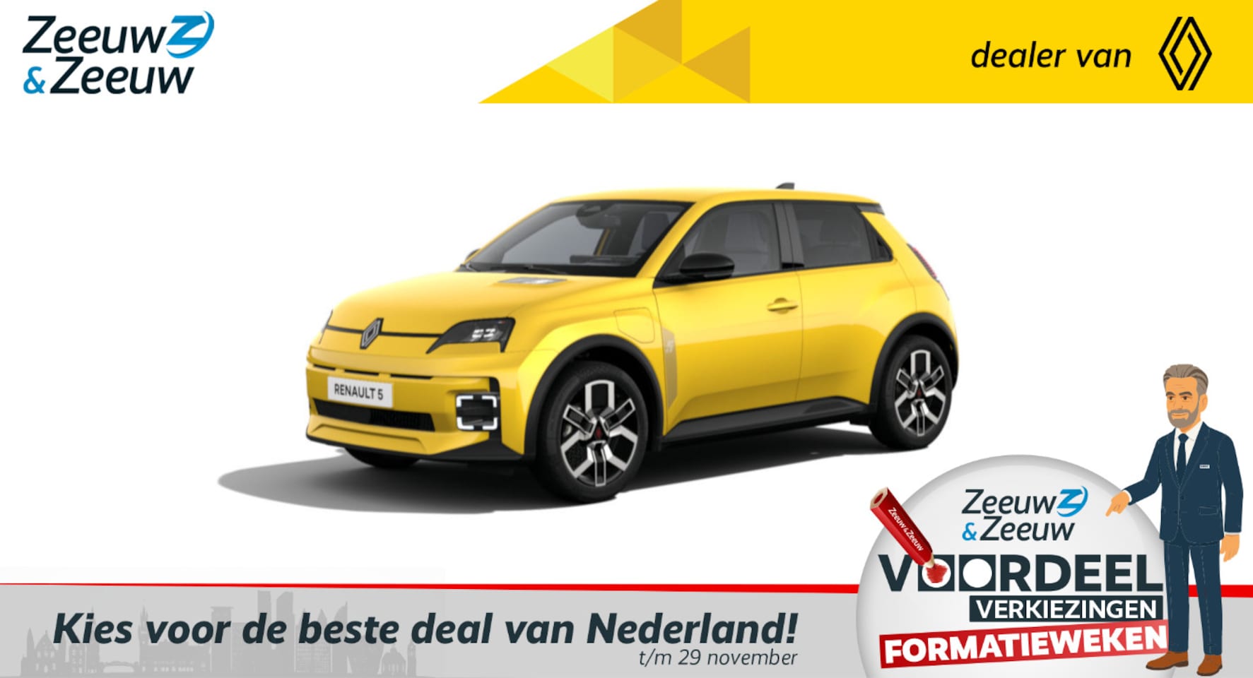 Renault 5 - Renault 5 Comfort Range Techno | De nieuwe Renault 5 | Auto van het Jaar 2025 | Nu met €10 - AutoWereld.nl