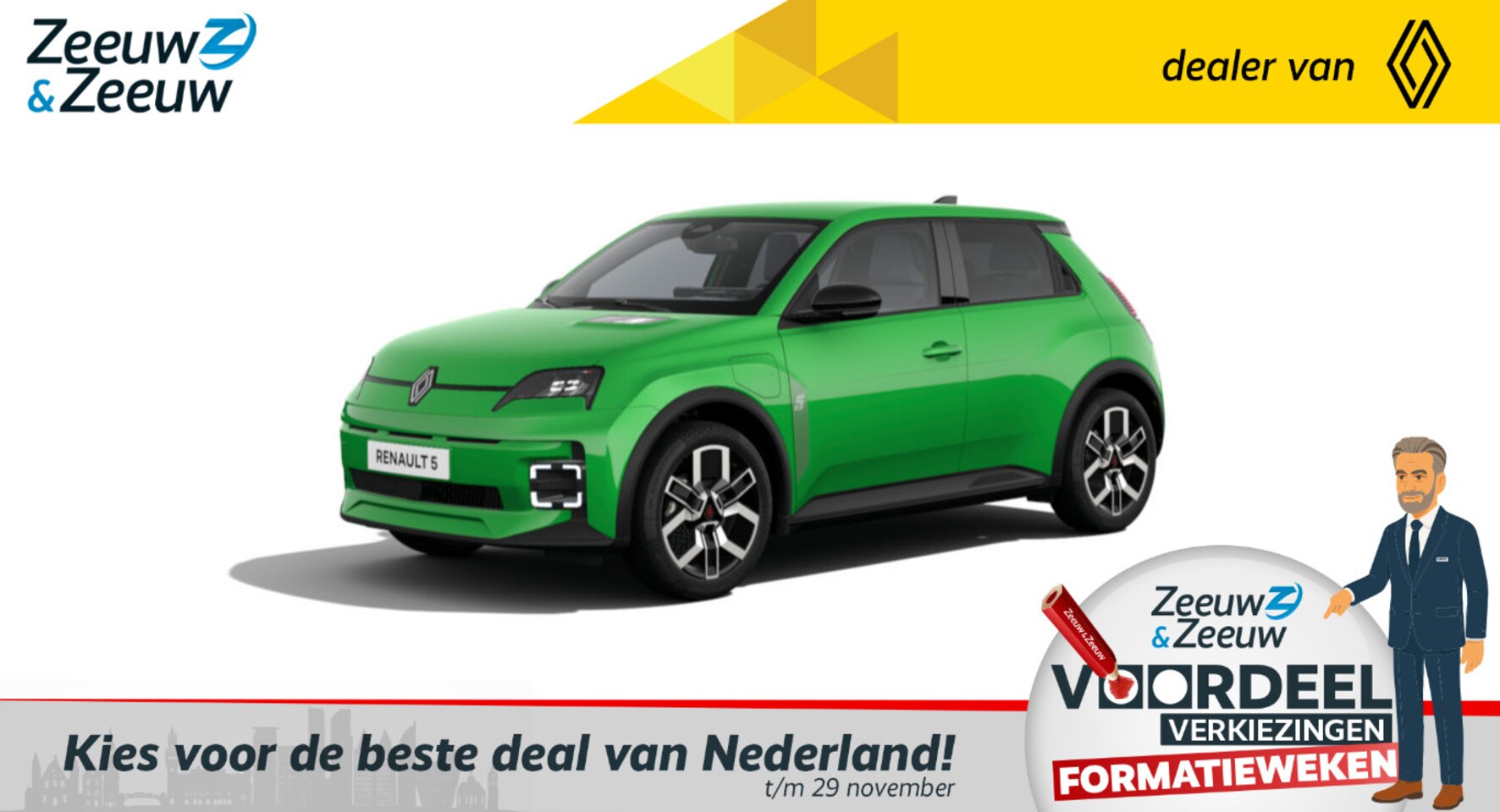 Renault 5 - (Z&Z Renault Private Lease actie v.a. € 424,-) Renault 5 Comfort Range Techno | Auto van h - AutoWereld.nl