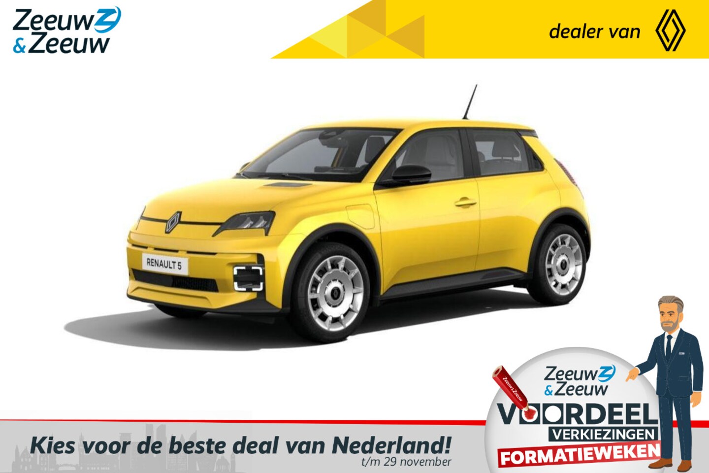 Renault 5 - (Z&Z Renault Private Lease vanaf €359,-) urban range evolution 40 kWh | Auto van het Jaar - AutoWereld.nl