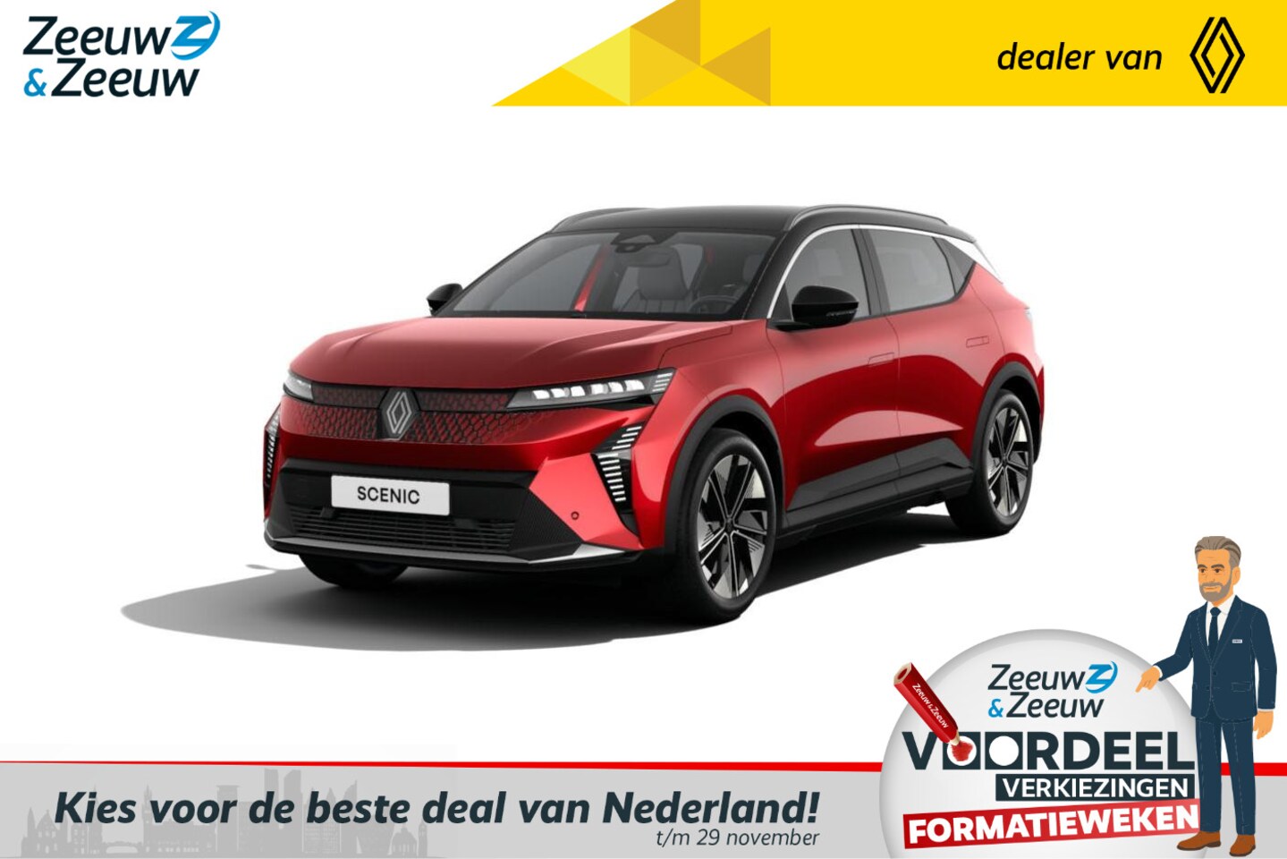Renault Scenic E-Tech - EV87 long range techno | Nu leverbaar met €2.000,- extra Zeeuw & Zeeuw voorraadkorting! | - AutoWereld.nl