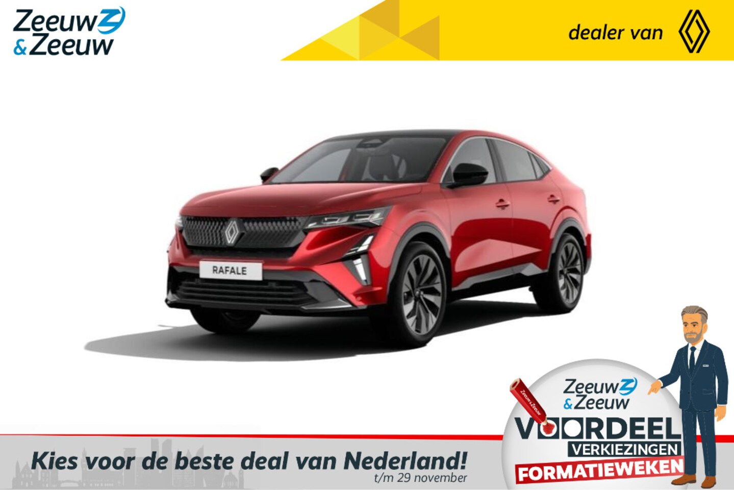 Renault Rafale - E-Tech Hybrid 200 techno | Nu leverbaar met €2000,- EXTRA Zeeuw & Zeeuw voorraadkorting! | - AutoWereld.nl