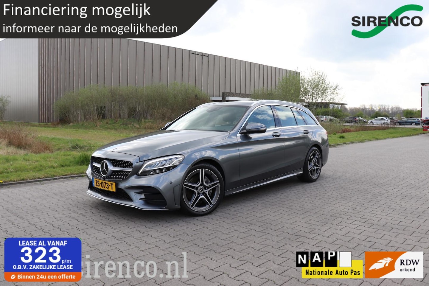 Mercedes-Benz C-klasse Estate - 200 AMG 184 pk adaptive cruise & climate control stoelverwarming el klep led leder camera - AutoWereld.nl