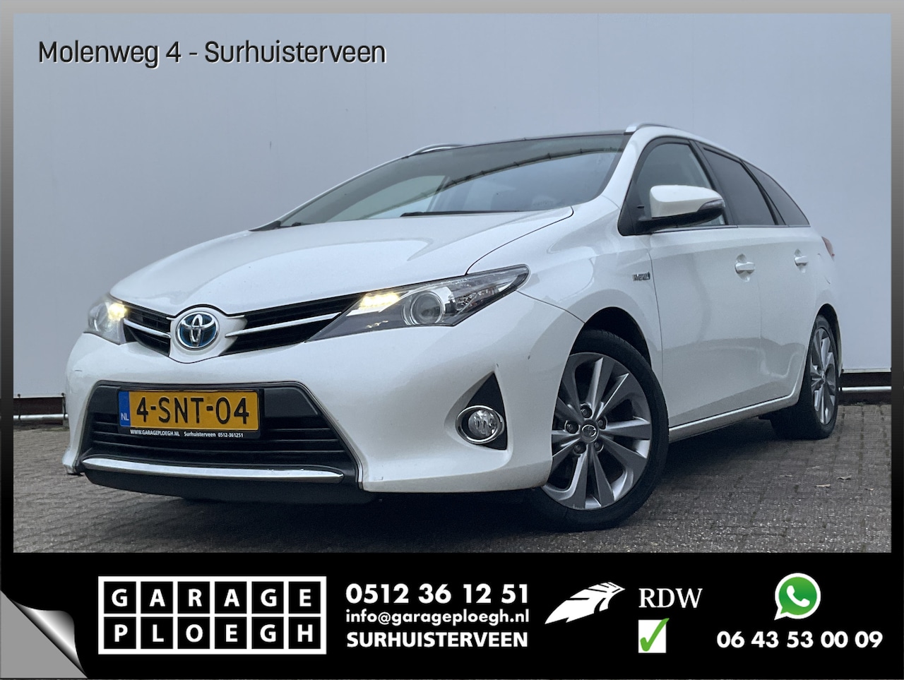 Toyota Auris Touring Sports - 1.8 Hybrid Lease Trekhaak Pano Cruise Camera Voll.Onderhouden! - AutoWereld.nl
