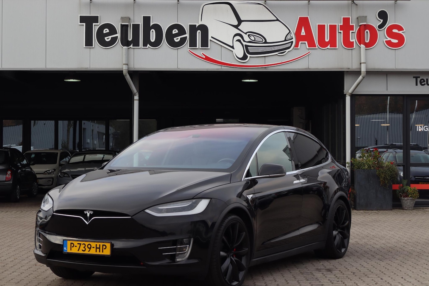 Tesla Model X - 90D Base 6p. 93,4% SOH,Adaptieve cruise control, Trekhaak, 6 Persoons, Stoel en stuur verw - AutoWereld.nl