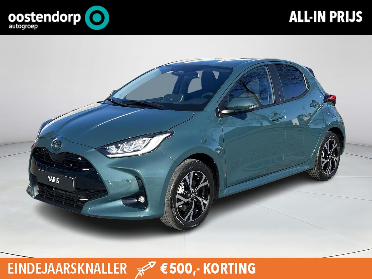 Toyota Yaris - 1.5 Hybrid 115 Dynamic **NIEUWE AUTO/ COMFORT PACK/ FORREST GREEN/ BINNENKORT LEVERBAAR** - AutoWereld.nl