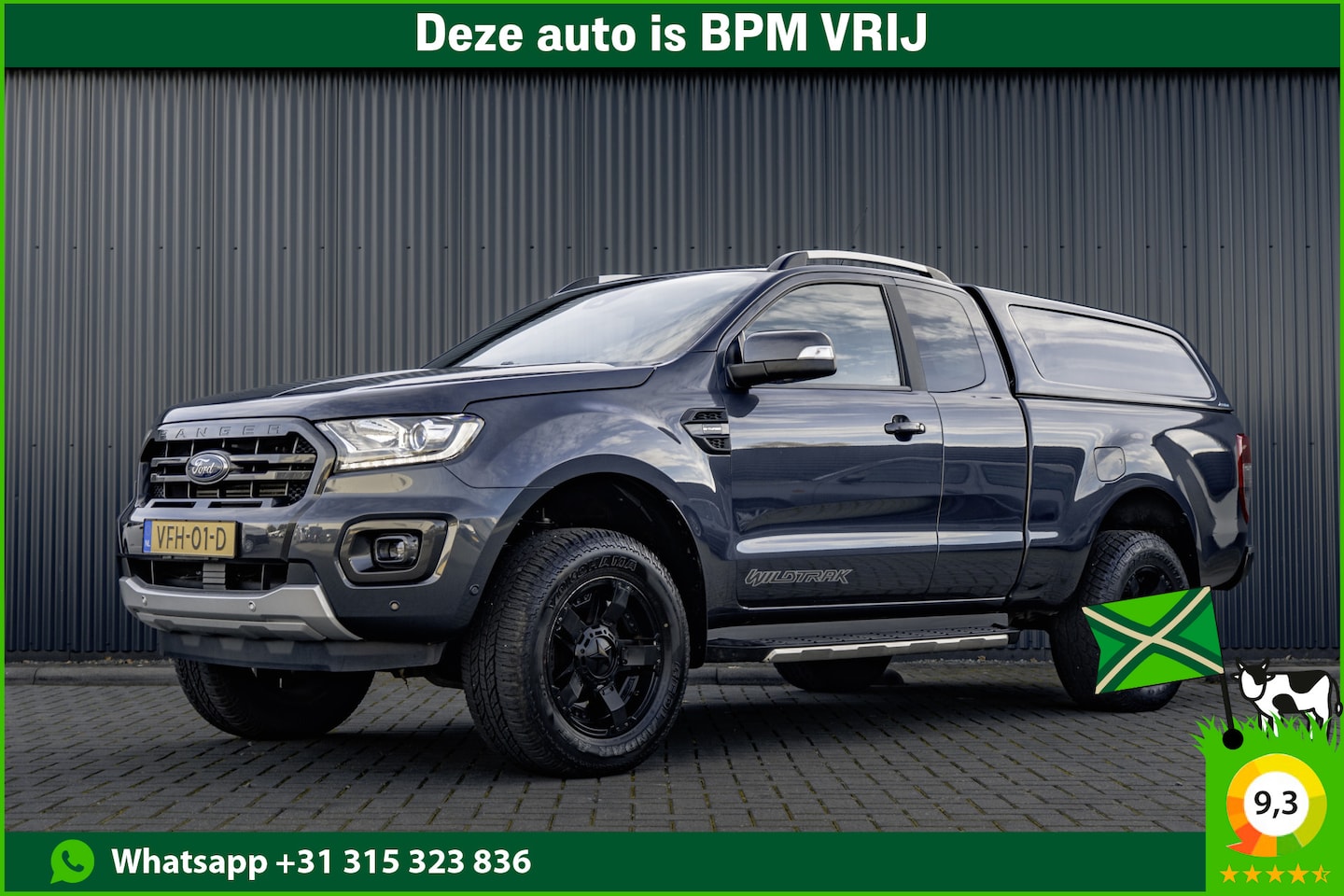 Ford Ranger - BiTurbo EcoBlue Wildtrak Supercab 4x4 | Automaat | Camera | CarPlay | Navi | LED | Climate - AutoWereld.nl