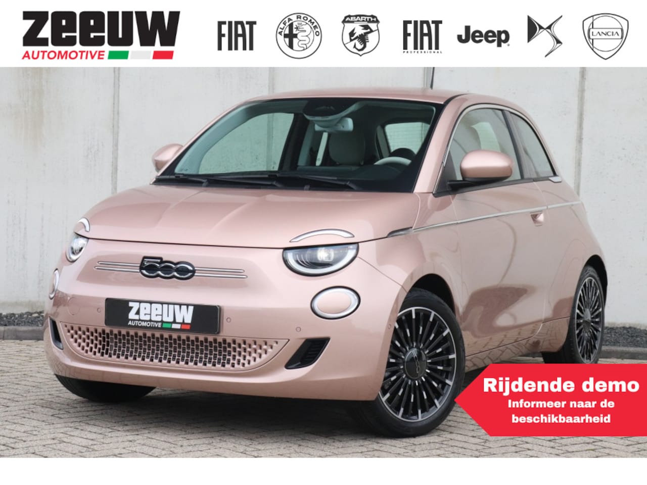 Fiat 500 - 3+1 La Prima 42 kWh | Pack Winter | Navi | 17" - AutoWereld.nl