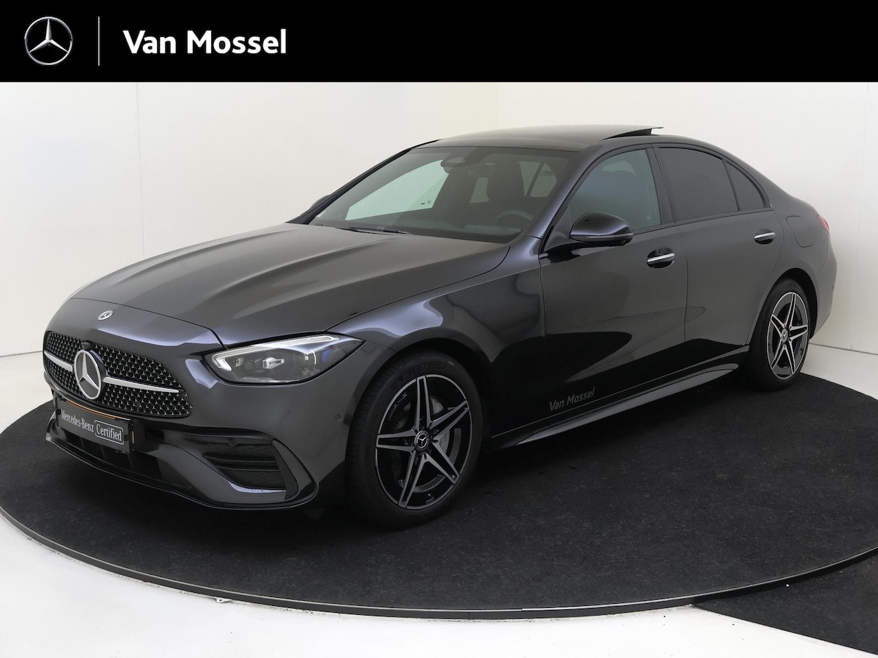 Mercedes-Benz C-klasse - 300 e Business Solution AMG / Premium Plus/ Panoramadak/ Night/ Head Up/ Burmester 3D/ Sto - AutoWereld.nl