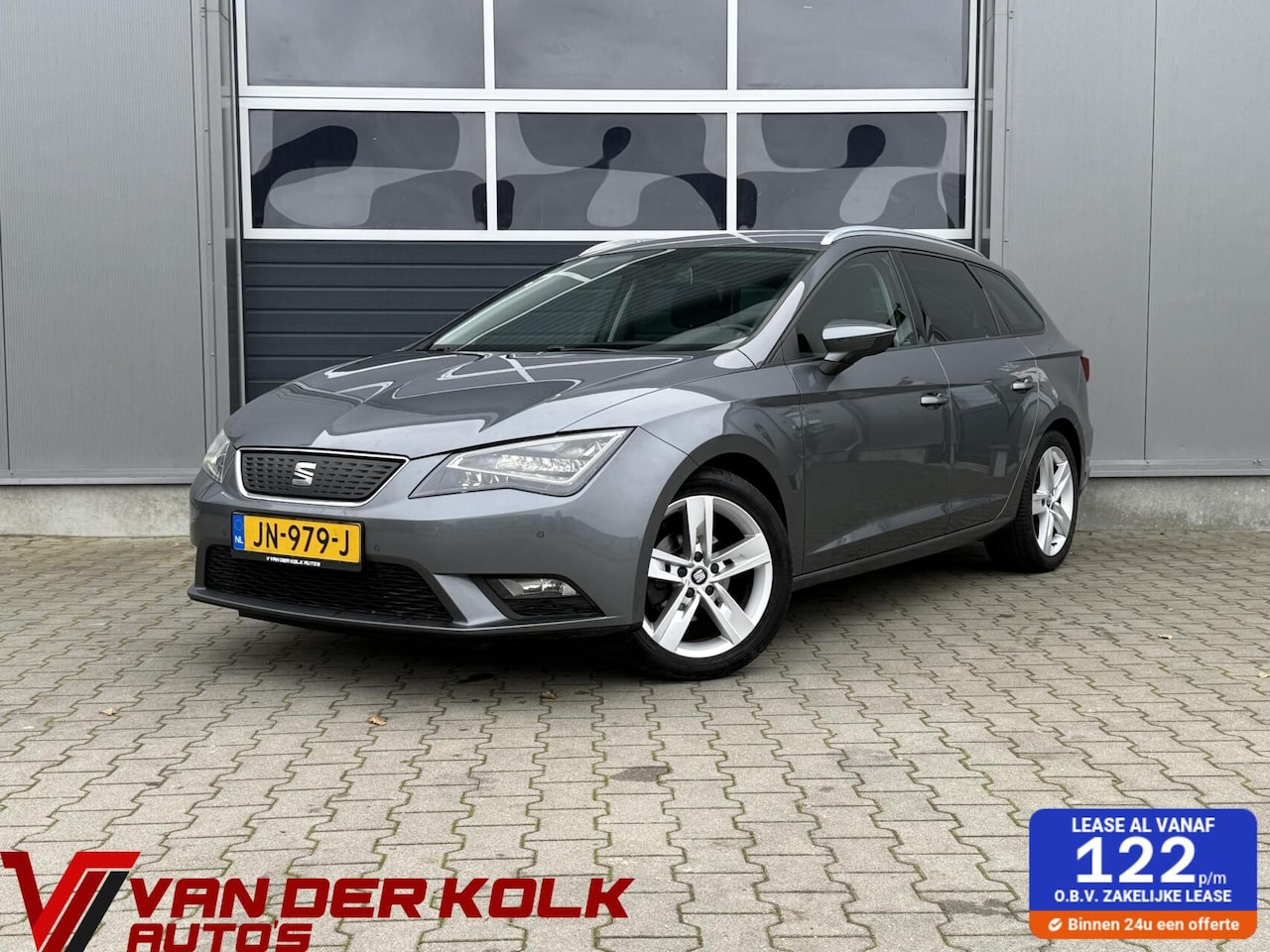 SEAT Leon ST - 1.0 EcoTSI Style CarPlay Camera LED Navigatie Cruise Trekhaak - AutoWereld.nl