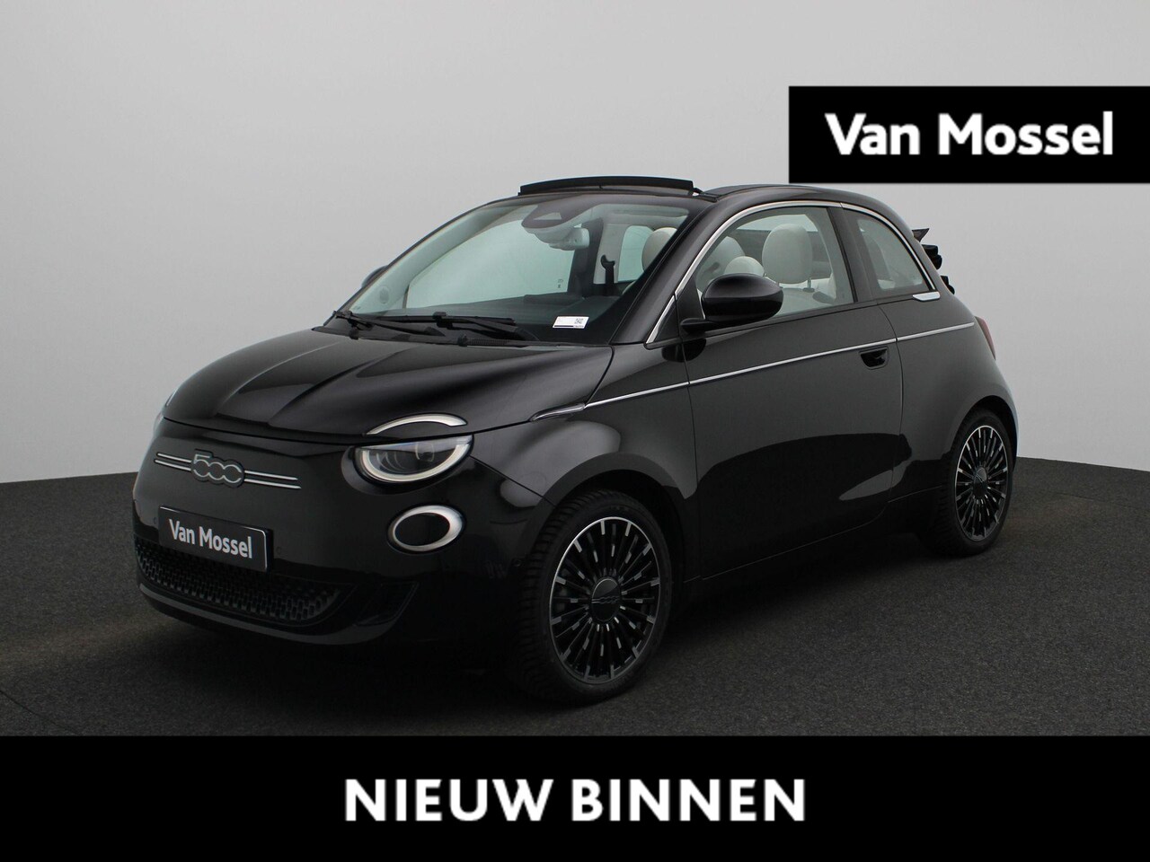 Fiat 500e - La Prima 42 kWh Cabrio | ECC | Parkeersensoren V+A | Parkeercamera | Stoelverwarming | Car - AutoWereld.nl