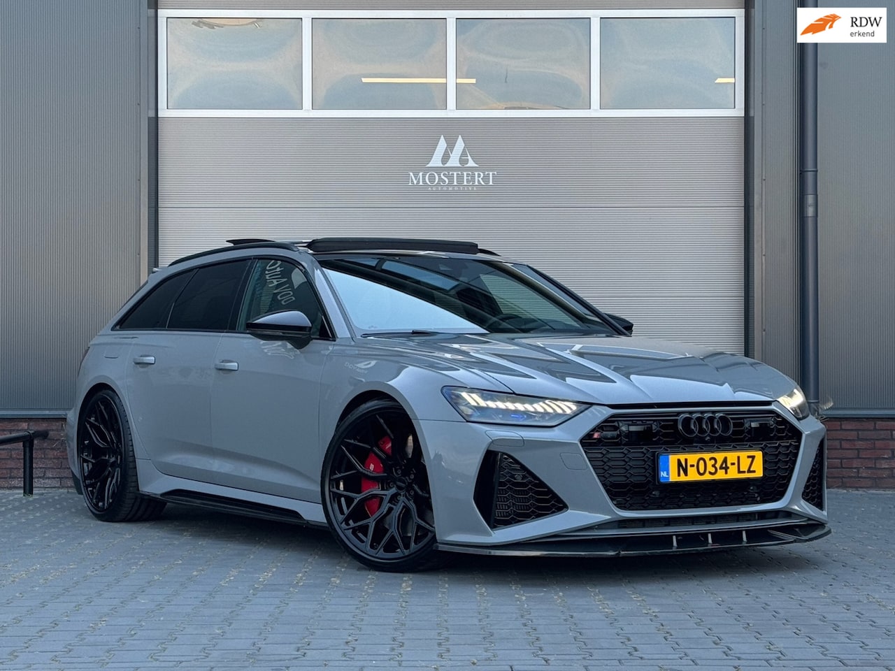 Audi RS6 - RS6 4.0TFSI/600pk Quattro|2020|Urban Carbon|Pano|Miltek|Head-Up|B&O|Vossen|360° Camera|22" - AutoWereld.nl