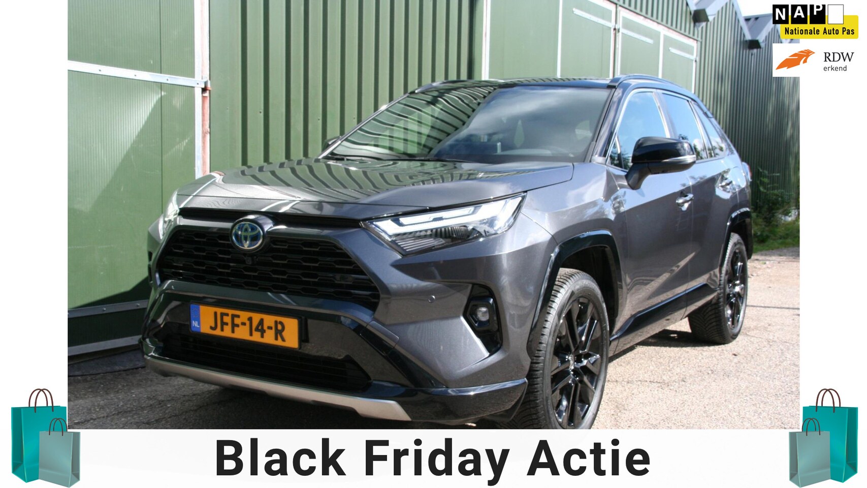 Toyota RAV4 - 2.5 Hybrid Style BI-COLOR, TREKHAAK, NAVIGATIE, HALF LEER, 360 CAMERA, STOEL VERWARMING - AutoWereld.nl